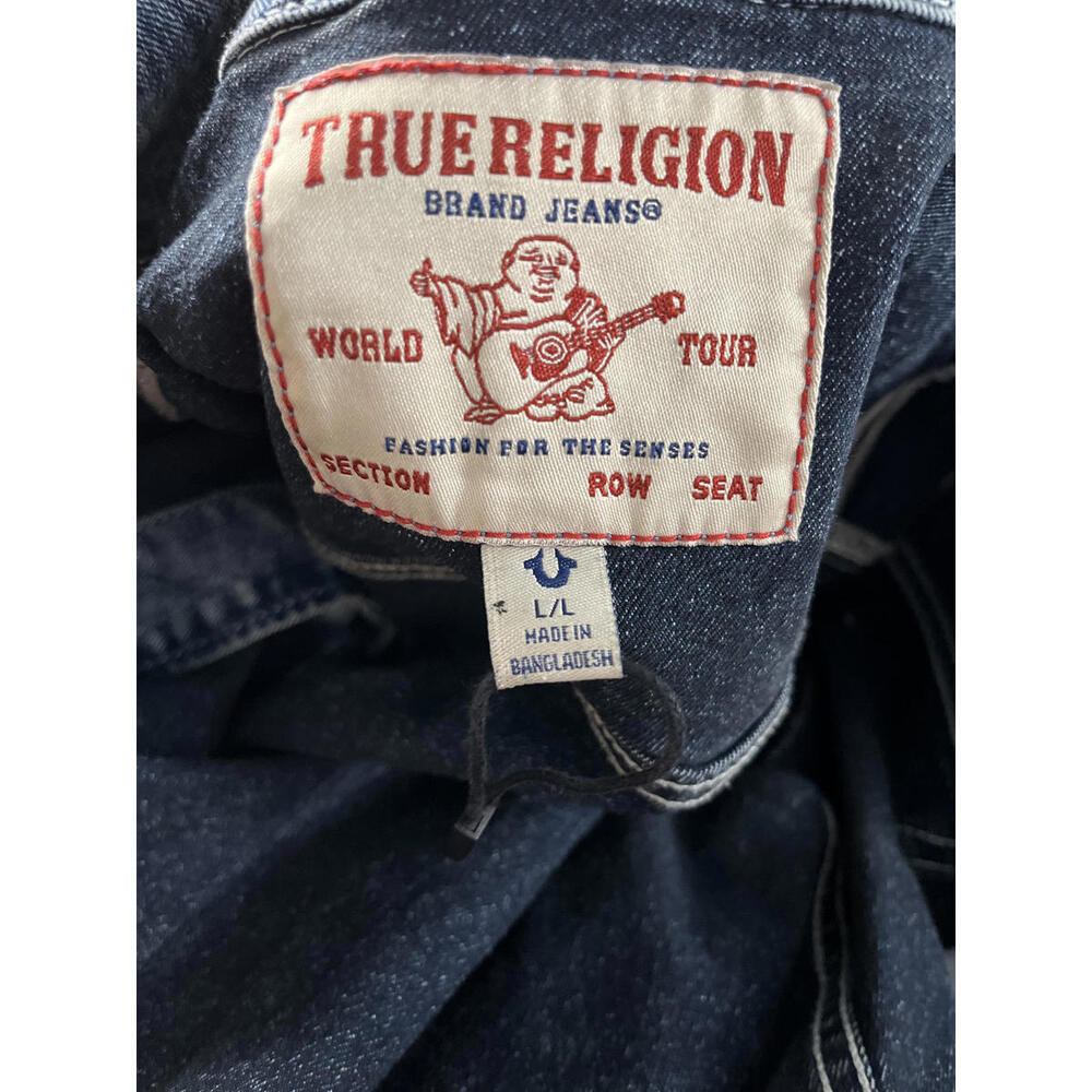 True Religion Brand Jeans Juniors Large Jean Jacket Denim - Picture 2 of 12
